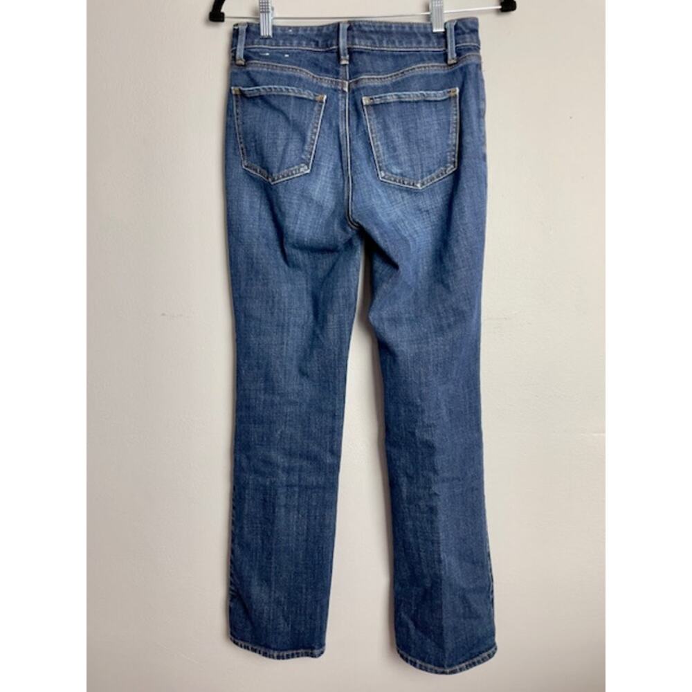 Garnet Hill Bootcut Jeans 2 Petite Mid Rise Western Rustic Quality Comfort - Picture 3 of 3